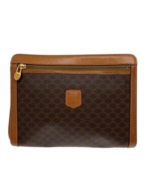 Celine Clutch Bag Brown All over